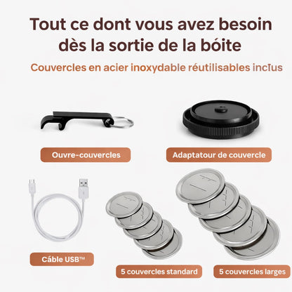 Scelleuse Sous Vide Electrique Pour Bocaux Mason